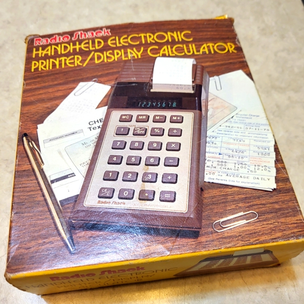Radio Shack Handheld Electronic Printer/Display Calculator Model EC-3004
